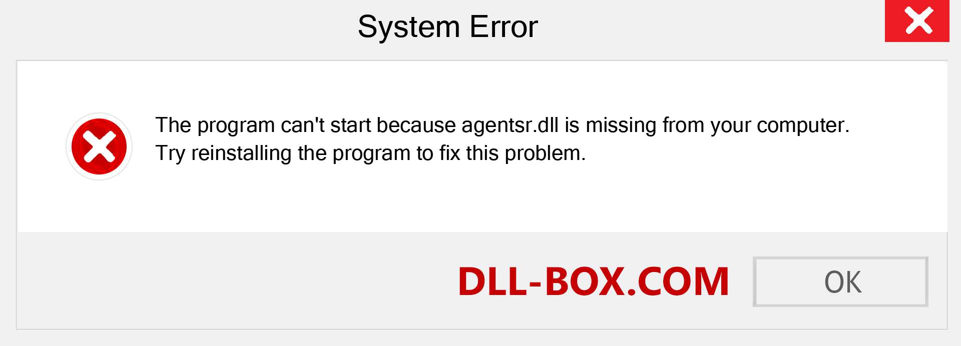  agentsr.dll file is missing?. Download for Windows 7, 8, 10 - Fix  agentsr dll Missing Error on Windows, photos, images